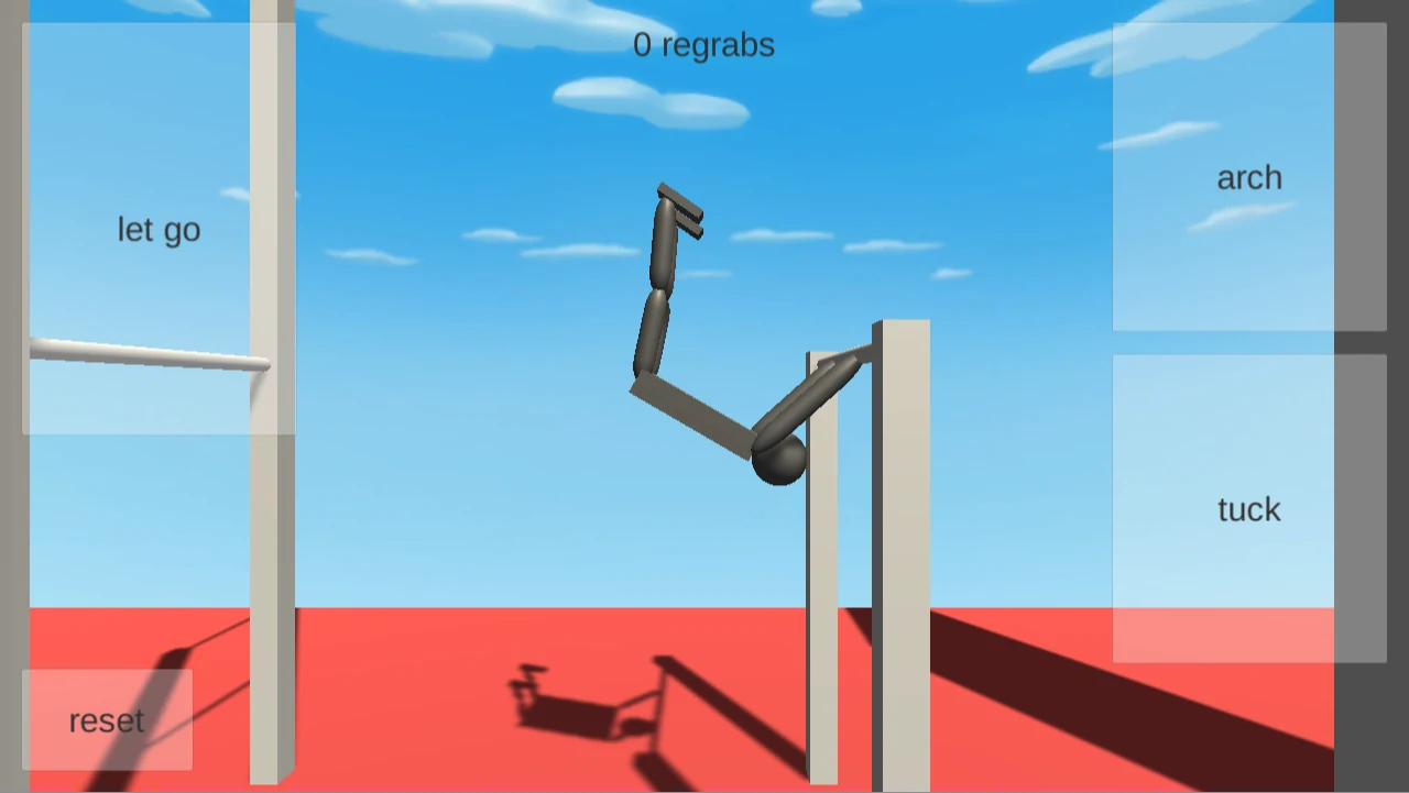 NoomiClone character holding the bar again after Reset
